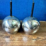 Pair of vintage Space Age pendant wall lights, "Eyeball" model, 1970s