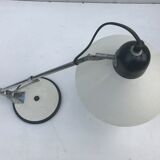 Table Aluminor lamp adjustable white metal and chrome vintage
