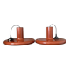 Set of 2 Pendolita pendants by Lita in XXL version. 1970. 60cm.