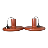 Set of 2 Pendolita pendants by Lita in XXL version. 1970. 60cm.