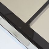 Milo Baughman chrome and smoked glass dining table – 1970 – Italy