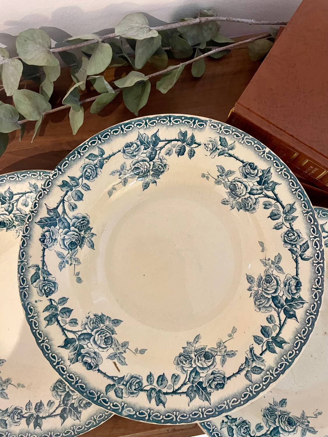 Lot de 3 assiettes terre de fer