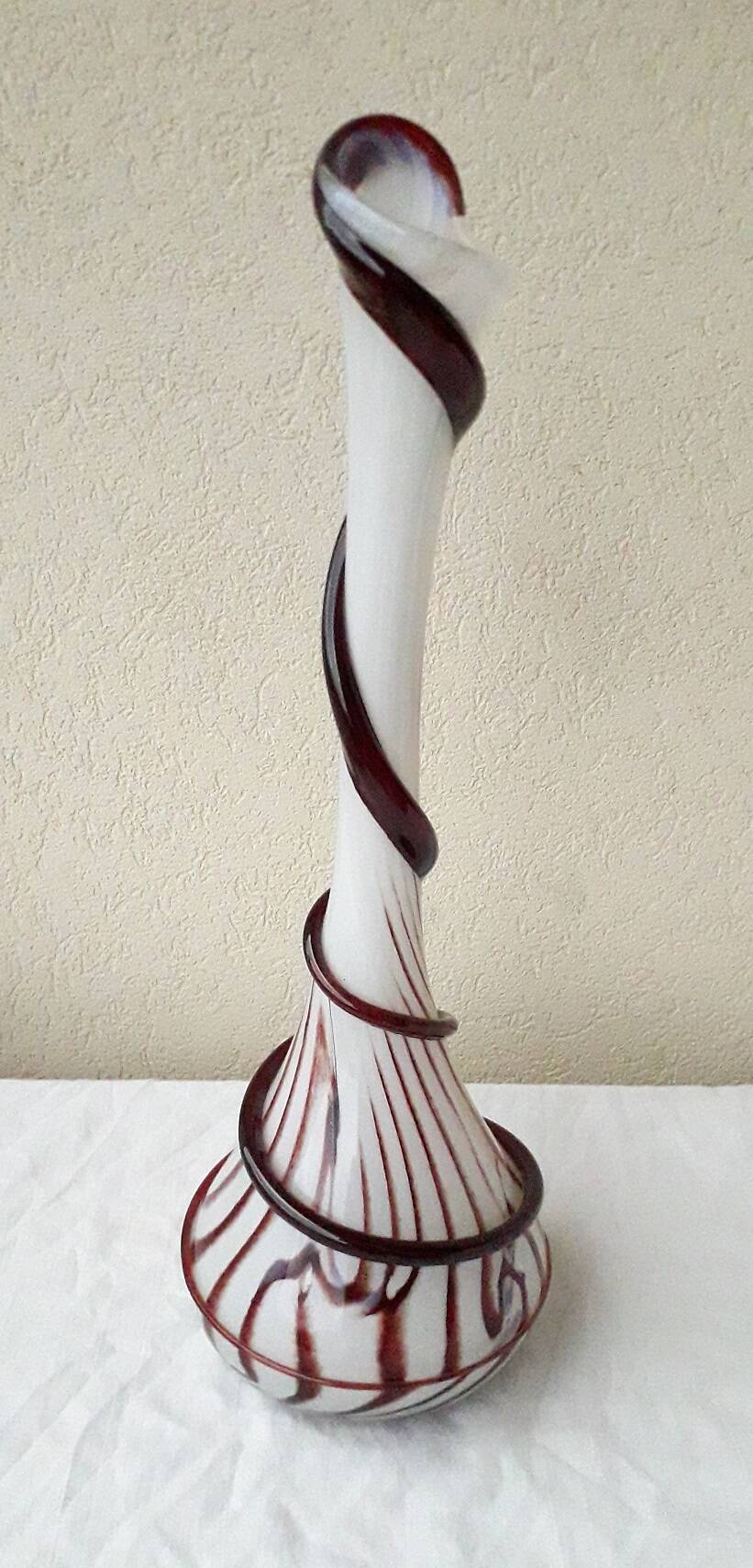 Vase soliflore en verre Diverchy