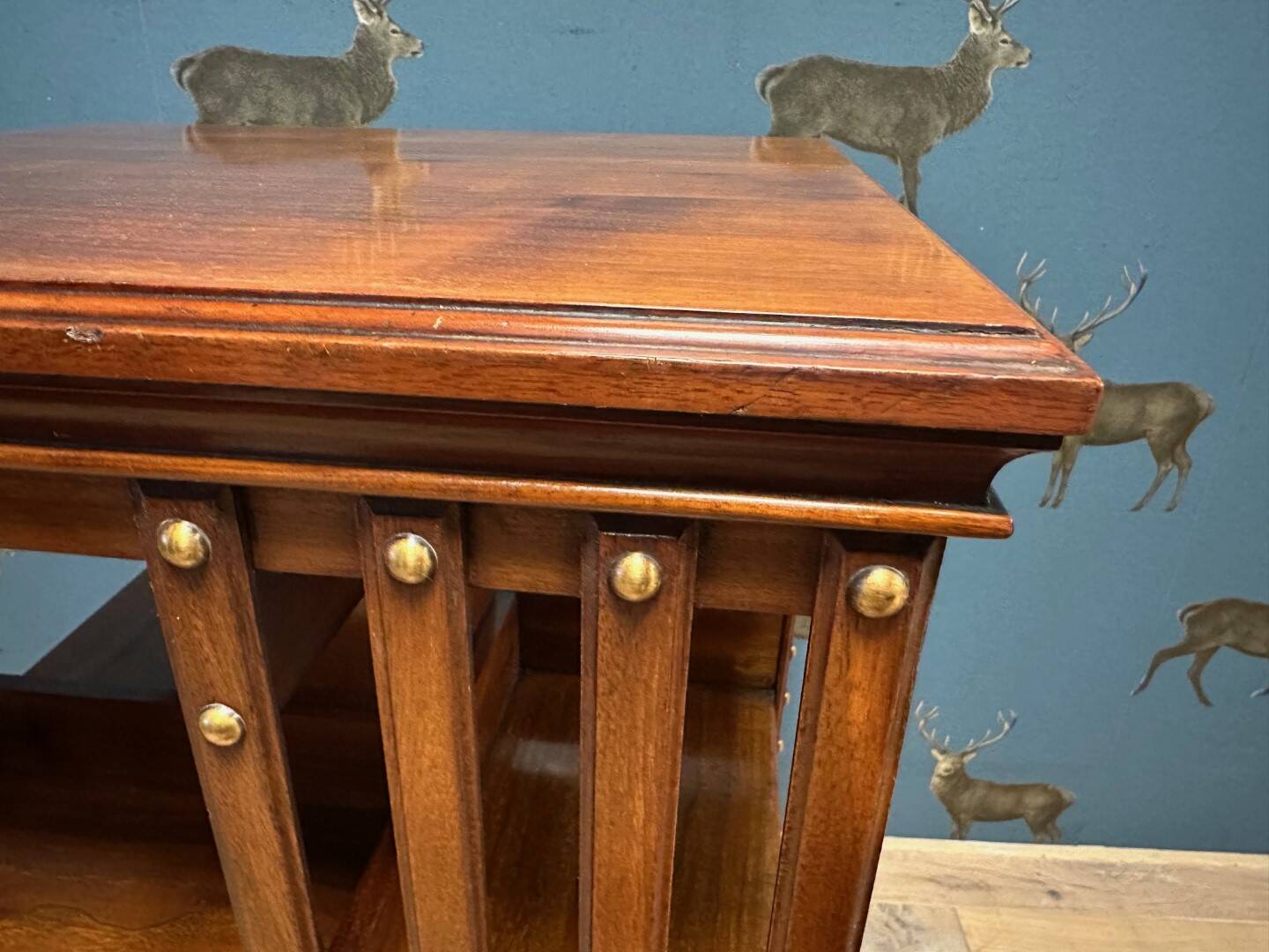 Antique revolving bookcase