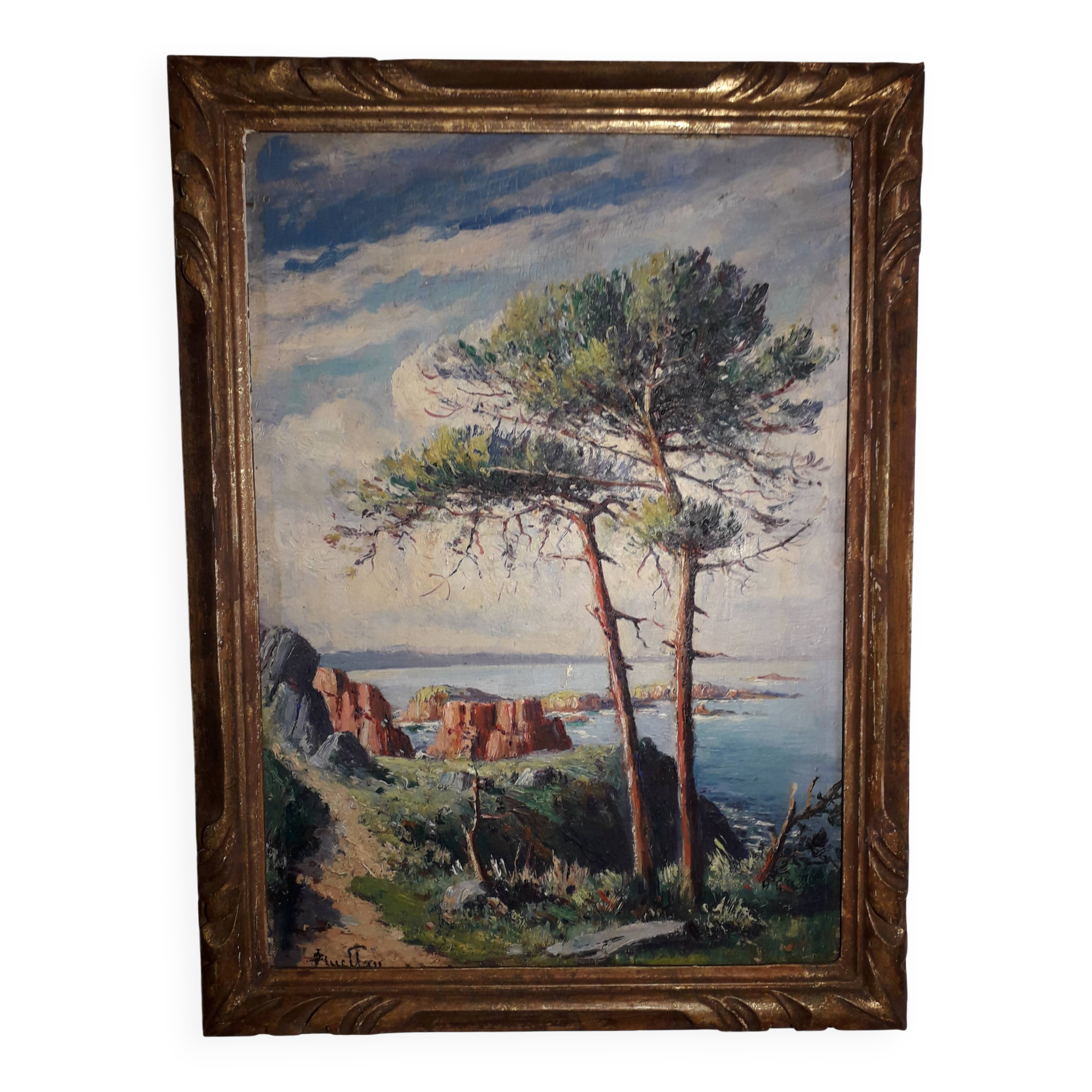 antique marine painting