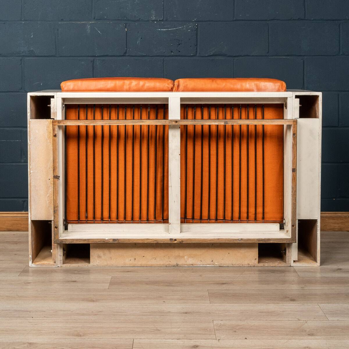 20thc two-seater saratoga sofa by lella and massimo vignelli for poltronova