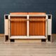20thc two-seater saratoga sofa by lella and massimo vignelli for poltronova