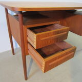Scandinavian teak desk by Gunnar Nielsen Tibergaard, Denmark