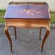 Louis XV sloping desk with gilded marquetry in Napoleon III period