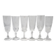 6 champagne flutes