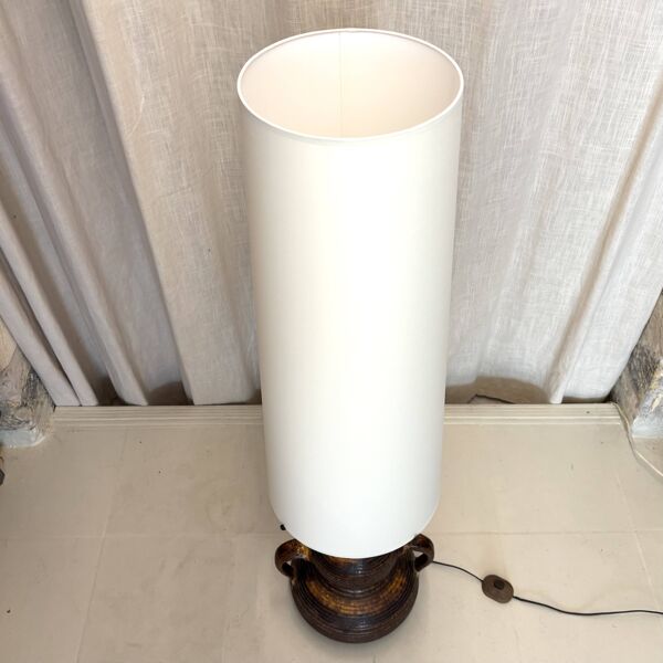 Lampe de sol en céramique d'Accolay