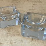 Pair of vintage crystal salerons