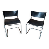 Coppia de Chaises Vintage Années 70 – dans le style de Bauhaus / Cesca