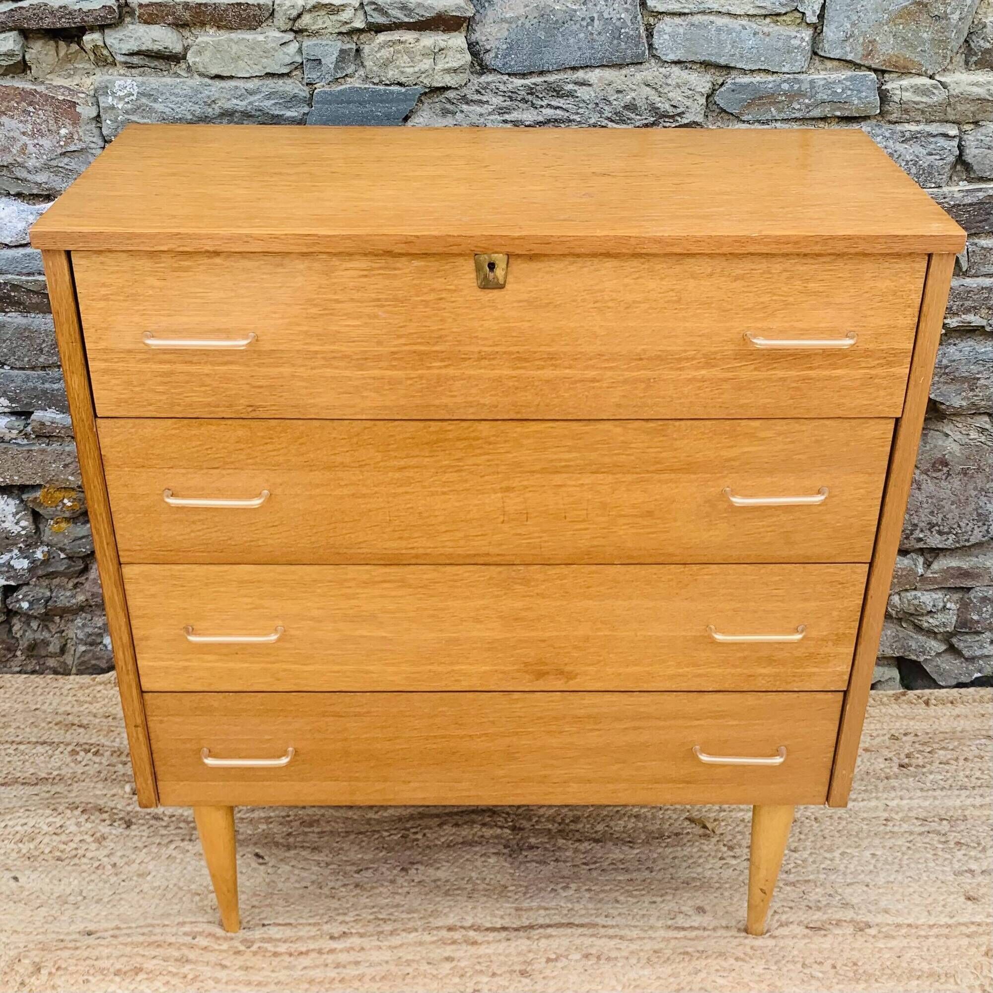 Vintage chest of drawers with 4 drawers – 1960s/70s
