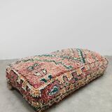 Vintage kilim Moroccan wool Berber ottoman 1970
