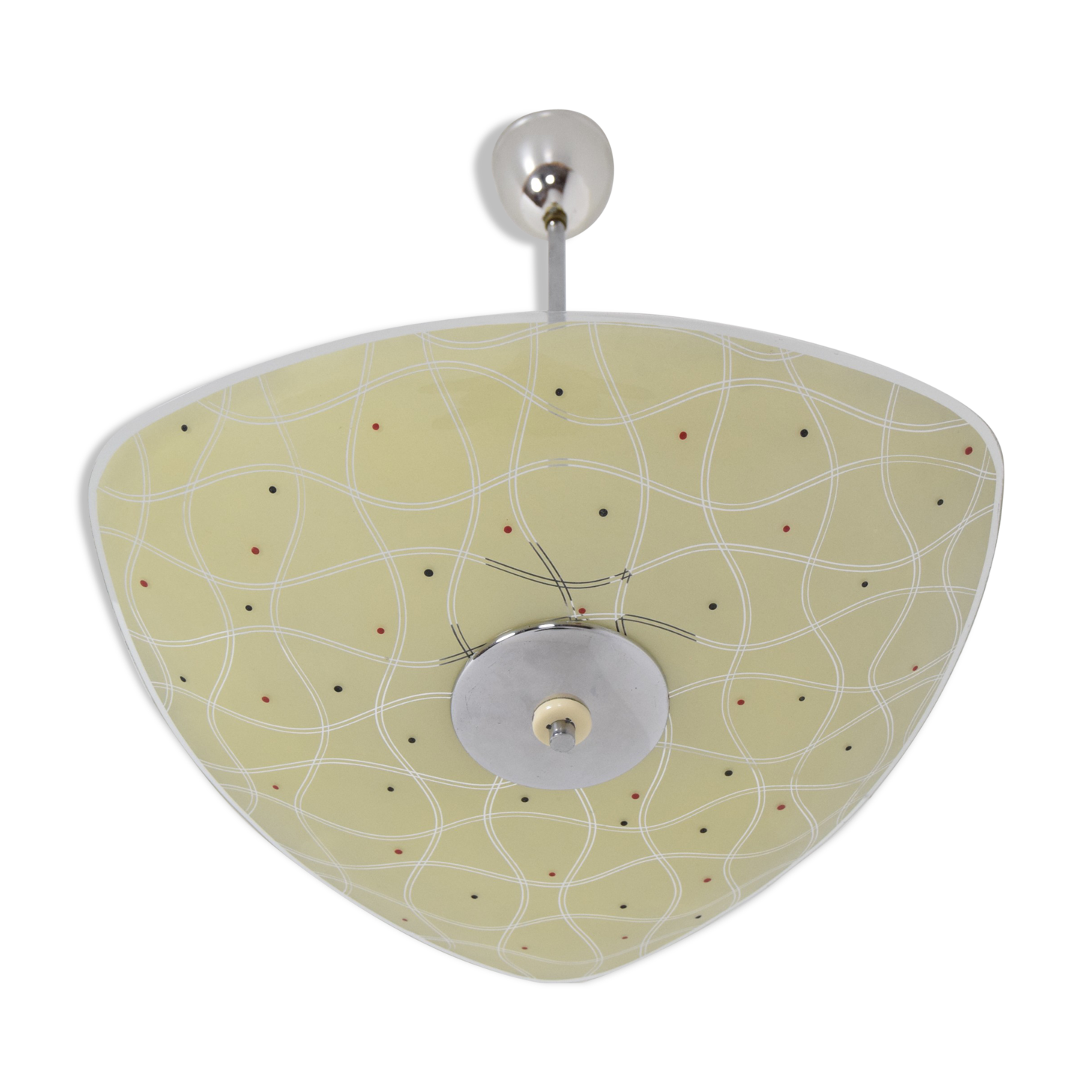 Mid-century Glass Pendant,1970‘s.