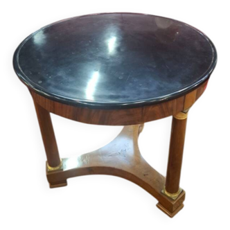 Empire mahogany pedestal table