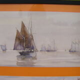 Decorative frames with three marine scenes