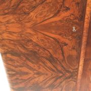 Large vintage burl walnut Art Deco cabinet made in the 1930s