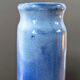 Vase Marty Lezoux en grès vernissé bleu et gris
