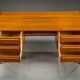 Mid-century Danish teak executive desk by Arne Vodder for H.P. Hansen, 1960s