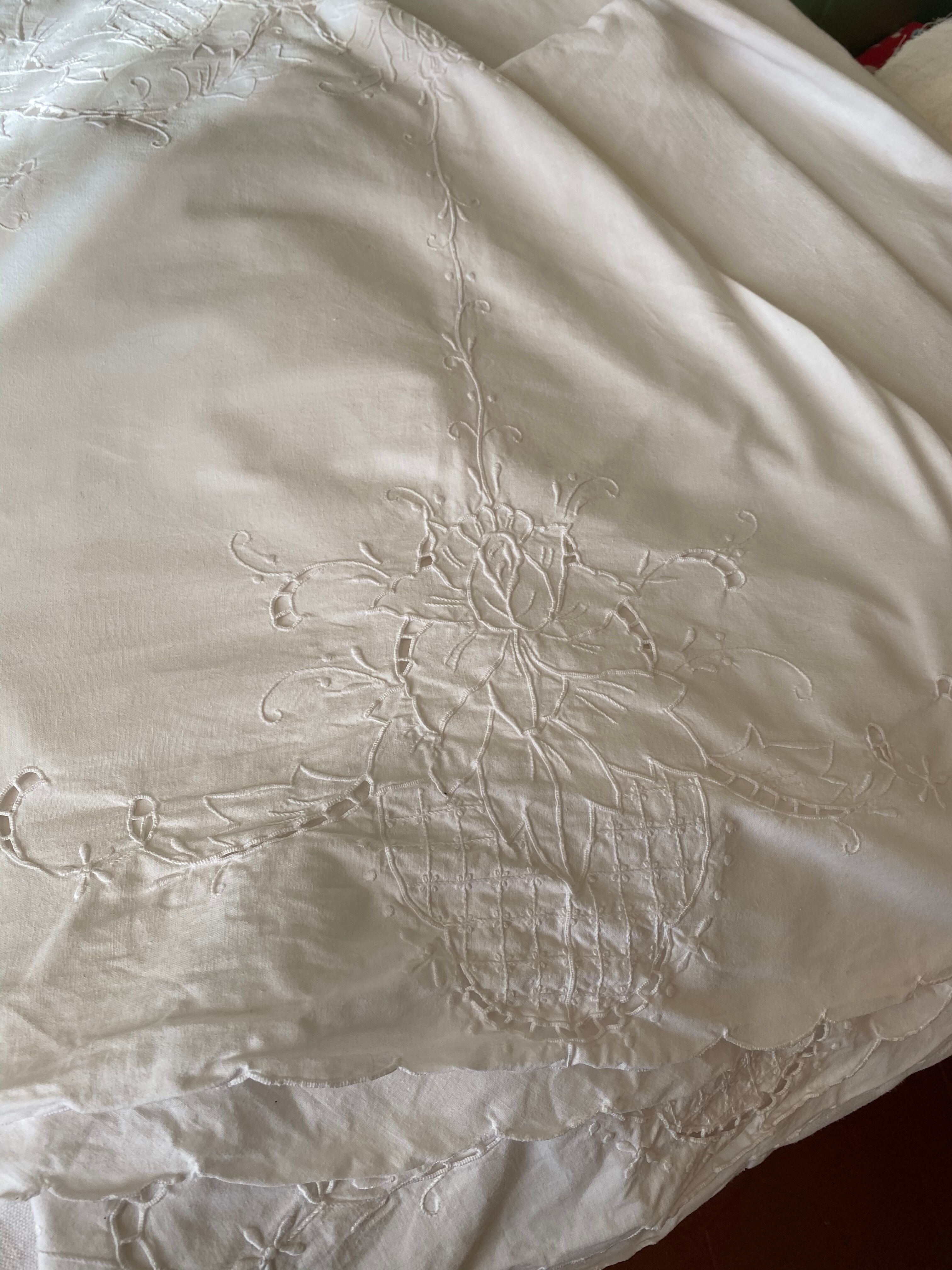 Nappe ronde en coton