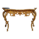 Console dorée style Louis XV
