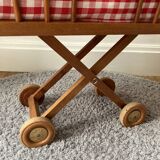 Vichy wooden doll pram bed set