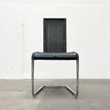 Grey German cantilever chairs B25 with leather cushions from Tecta, set of 4.