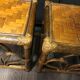 Pair of bamboo rattan bedsides