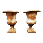Pot, jardinière en fonte