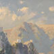 Huile de paysage de montagne