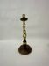 Large antique brass candle stick with wooden details , 1930’s