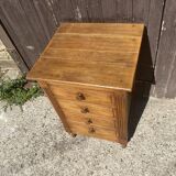 4-drawer solid oak chest of drawers