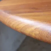 Solid teak Danish extendable dining table, 1960s