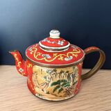 Chinese enameled metal teapot