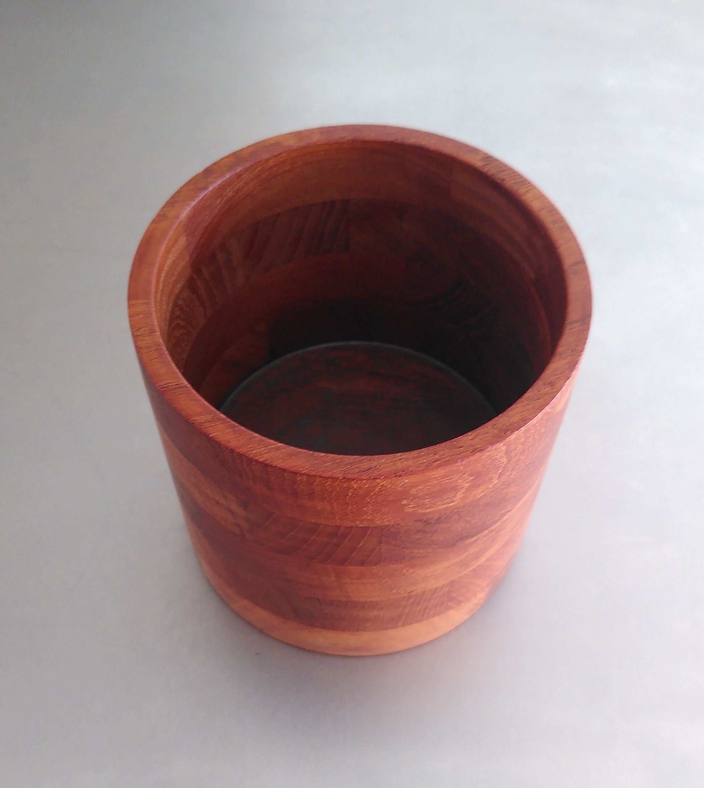 Teak pencil or utensil pot