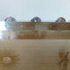 Coat rack in nickel-plated brass, 3 hooks art deco years 40 50