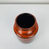 Orange ceramic vase by Frick Keramik, Switzerland, 1960s