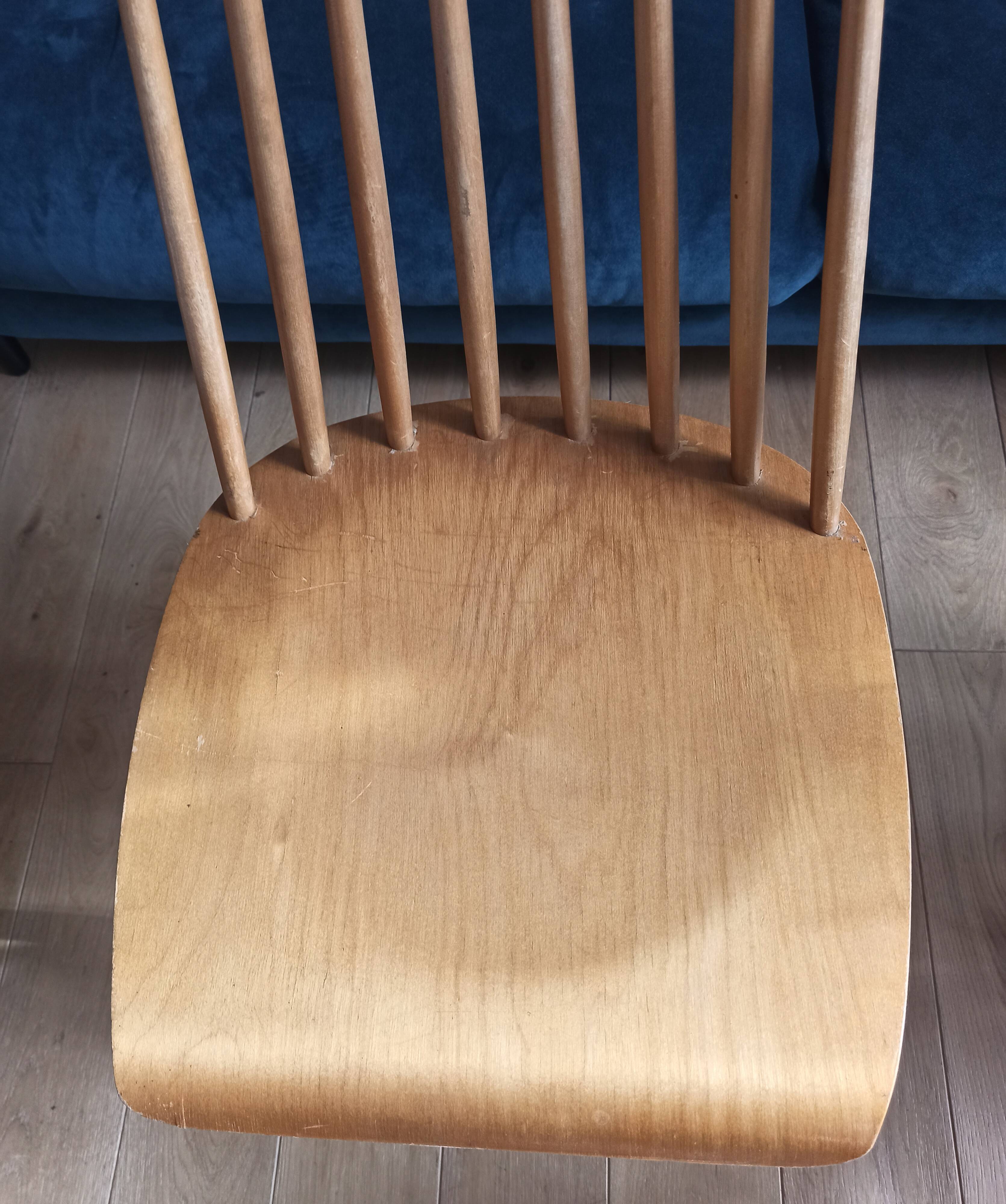 Chaises en bois vintage Ikea 1960