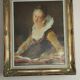 Oil on canvas painting by Jean Honoré Fragonard "Reading"