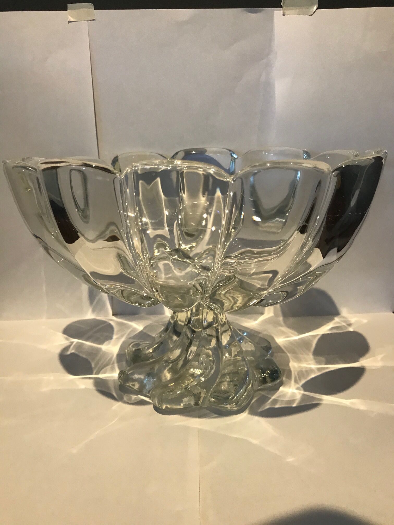 large dish Baccarat crystal bowl