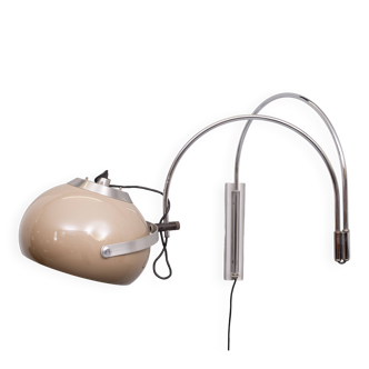 Dijkstra double arc Space Ace wall lamp 1970s
