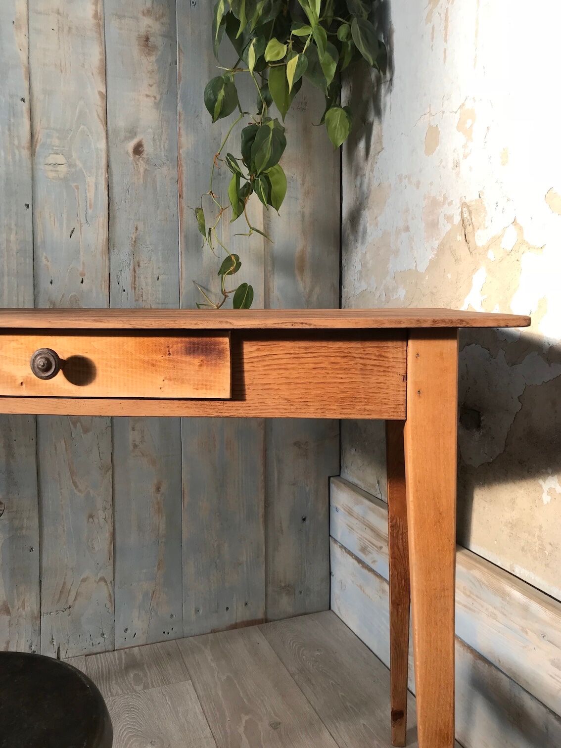 Table d'appoint esprit table de ferme