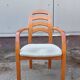 Scandinavian armchair in solid wood with armrests – 1990s