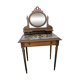 coiffeuse d'époque 1990 avec miroir  psyché orientable et marbre