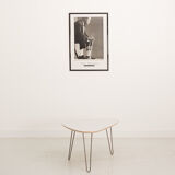 Coffee table classic format light gray laminate (112x79cm)