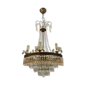 Lustre italien en verre de Murano, années 1950