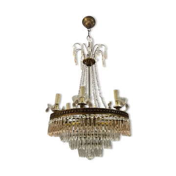 Italian Murano Glass Chandelier, 1950s