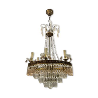 Italian Murano Glass Chandelier, 1950s